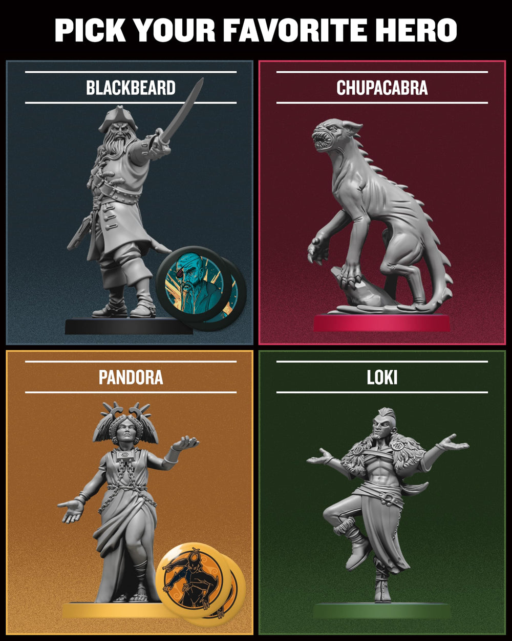 Restoration Games Unmatched Chupacabra miniature adds eerie fantasy flair to battles