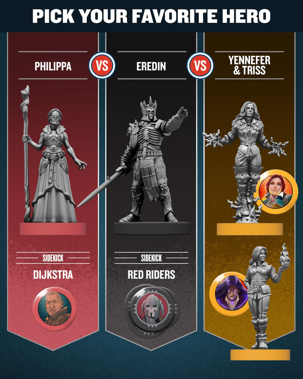 Restoration Games Unmatched Witcher Realms Fall four battlefields for varied matches.