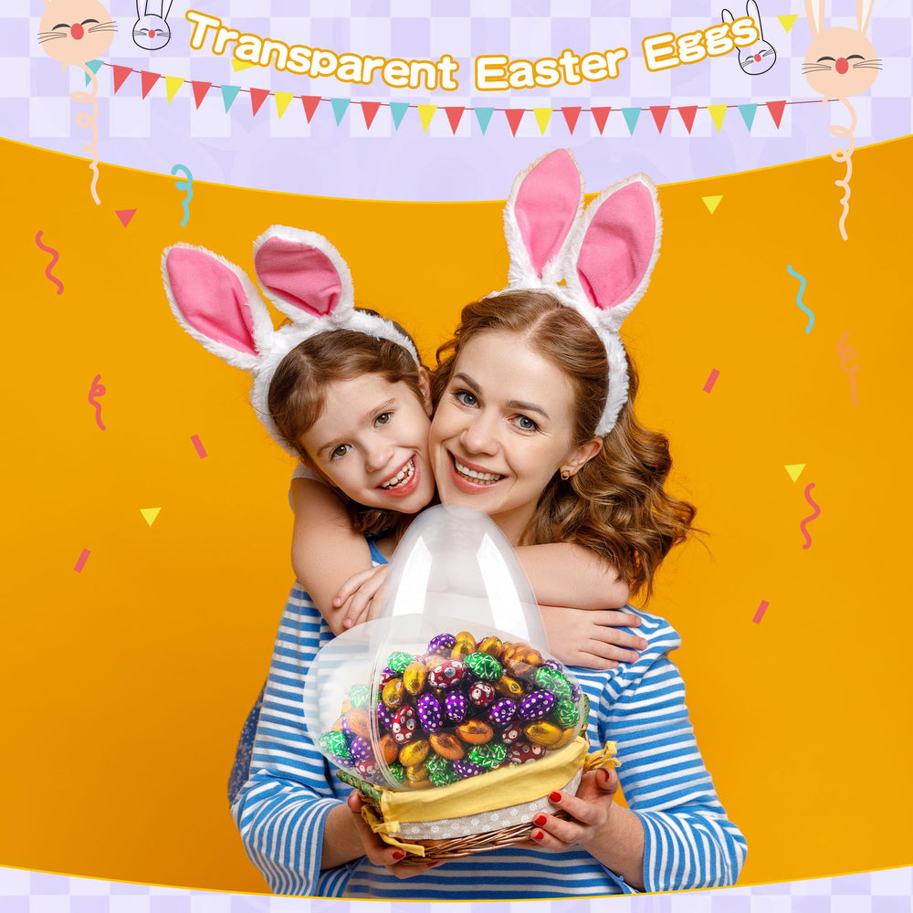 Restroma Easter egg basket filler giant 10-inch for generous treats.