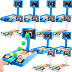 Restroma mini basketball game blue hoop on desk boosts coordination.