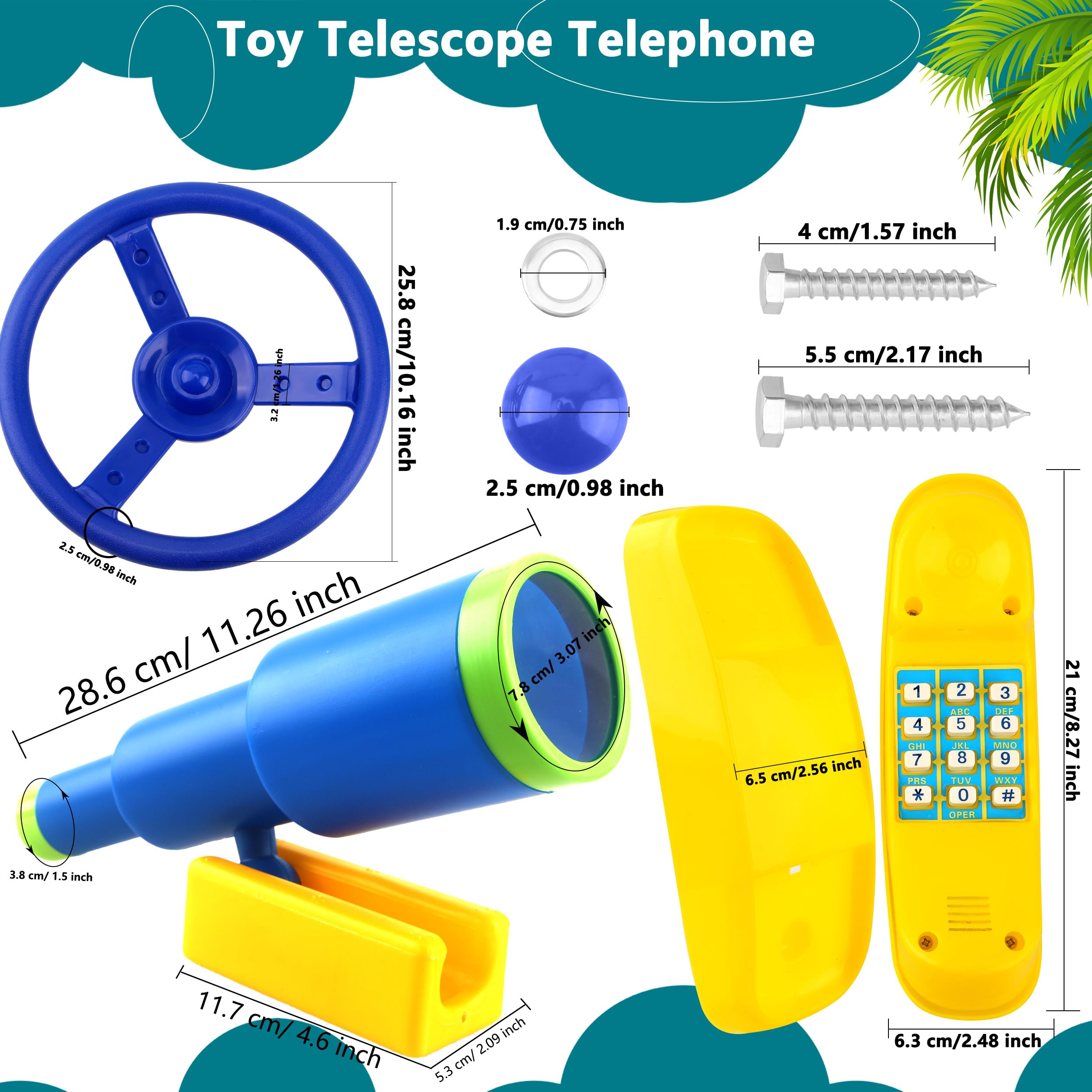 Restroma plastic telescope with 360-degree rotation for curious explorers.