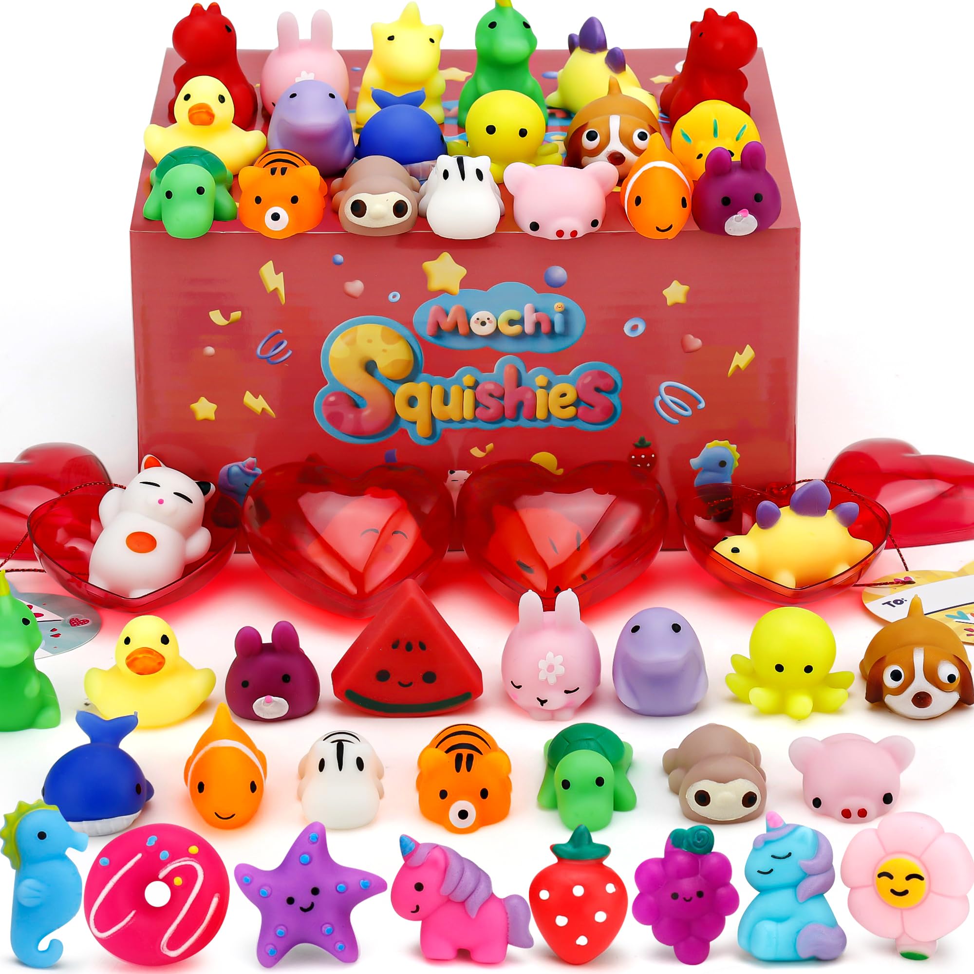 Resumplan Mochi Squishy Toys dinosaurs for tactile play and colorful fun.