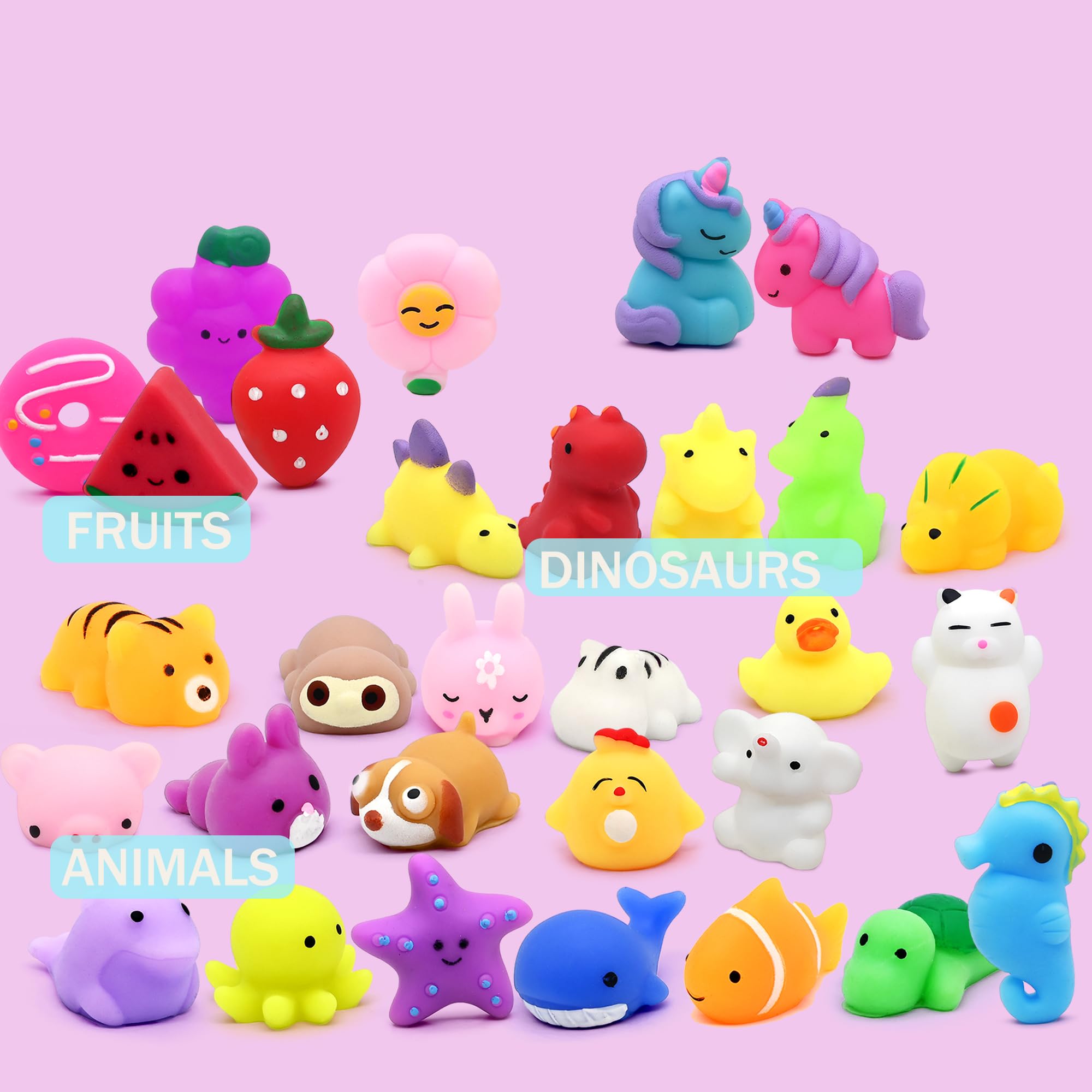 Resumplan Mochi Squishies bulk toys, convenient bulk pack for events.