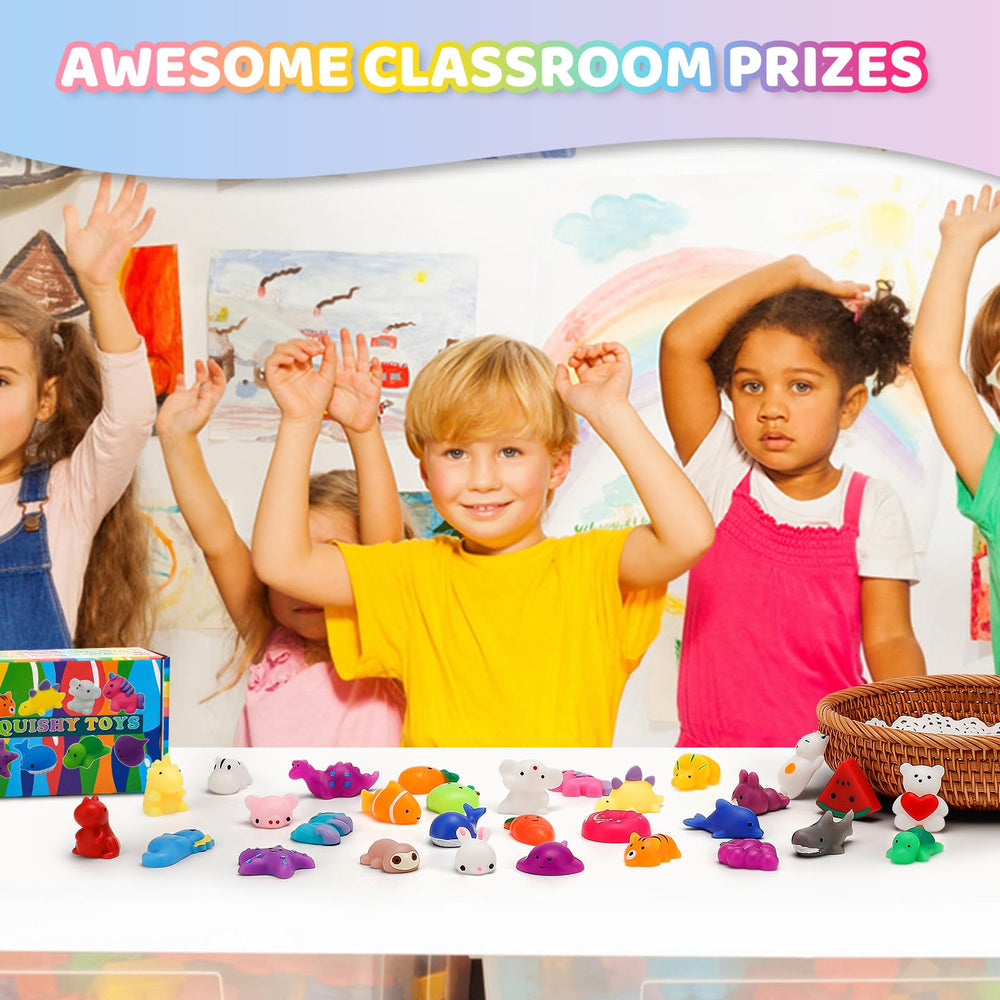 Resumplan Mochi Squishies classroom prizes, colorful mini toys for rewards.