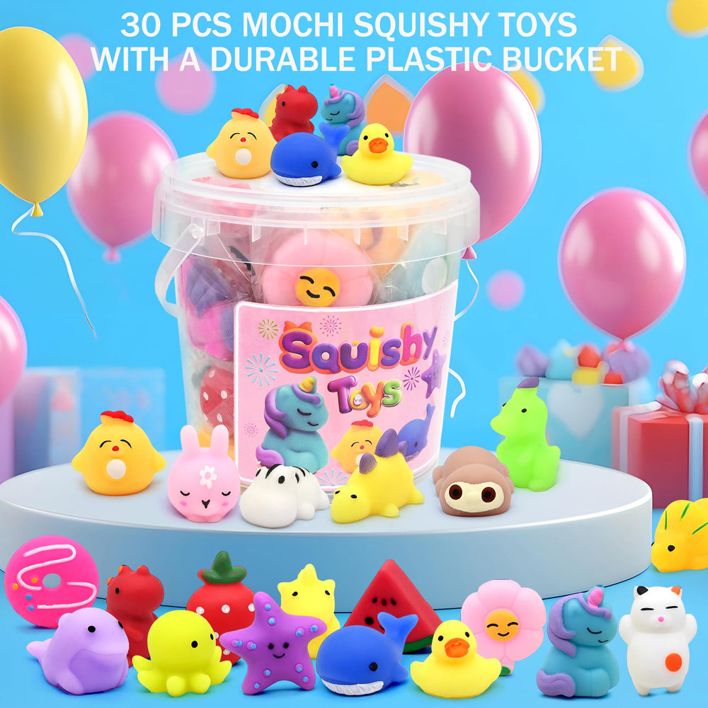 Resumplan Mochi Squishies mini variety, assorted colors for play sessions.