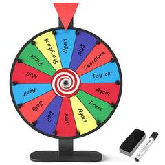 Retbtnm prize wheel 12 inch base shown for stable gameplay at events