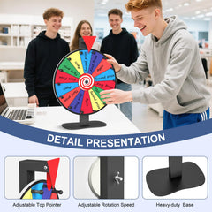 Retbtnm prize wheel color zones highlight vibrant prize opportunities