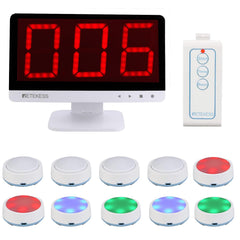 Retekess TM101 system front view for classroom quizzes and family game nights.