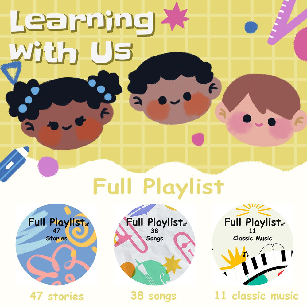 Retysaz phonograph battery-powered for portable learning on the go