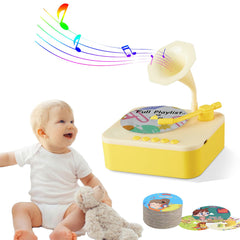 Retysaz Kids Phonograph yellow front view for engaging storytelling