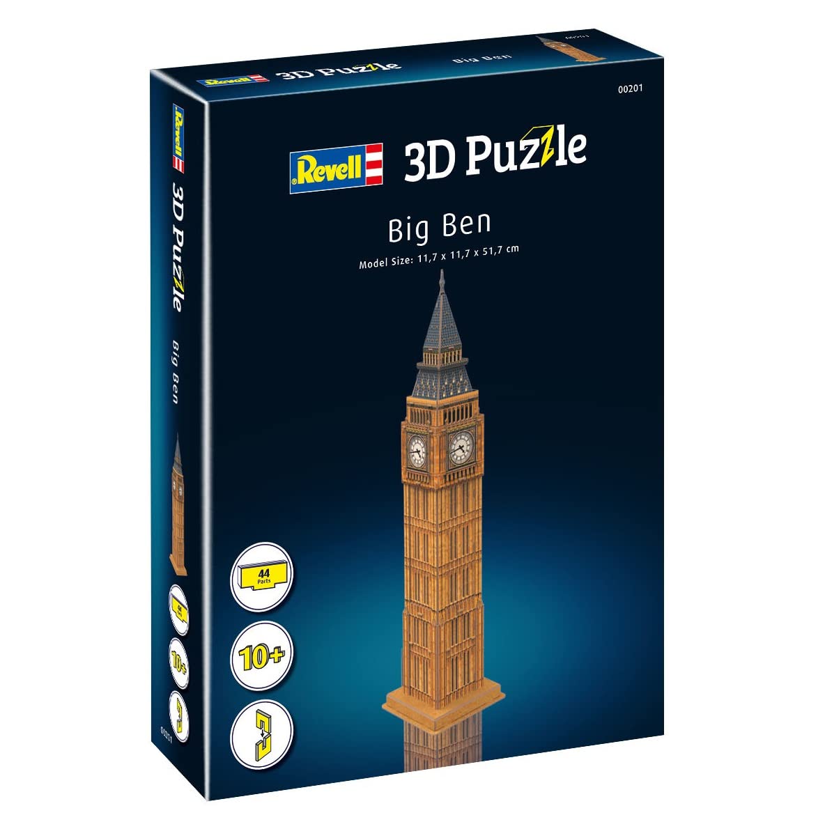 Revell Big Ben detailed design highlights iconic architecture.