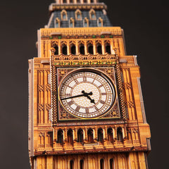 Revell Big Ben instruction booklet close-up with clear steps.