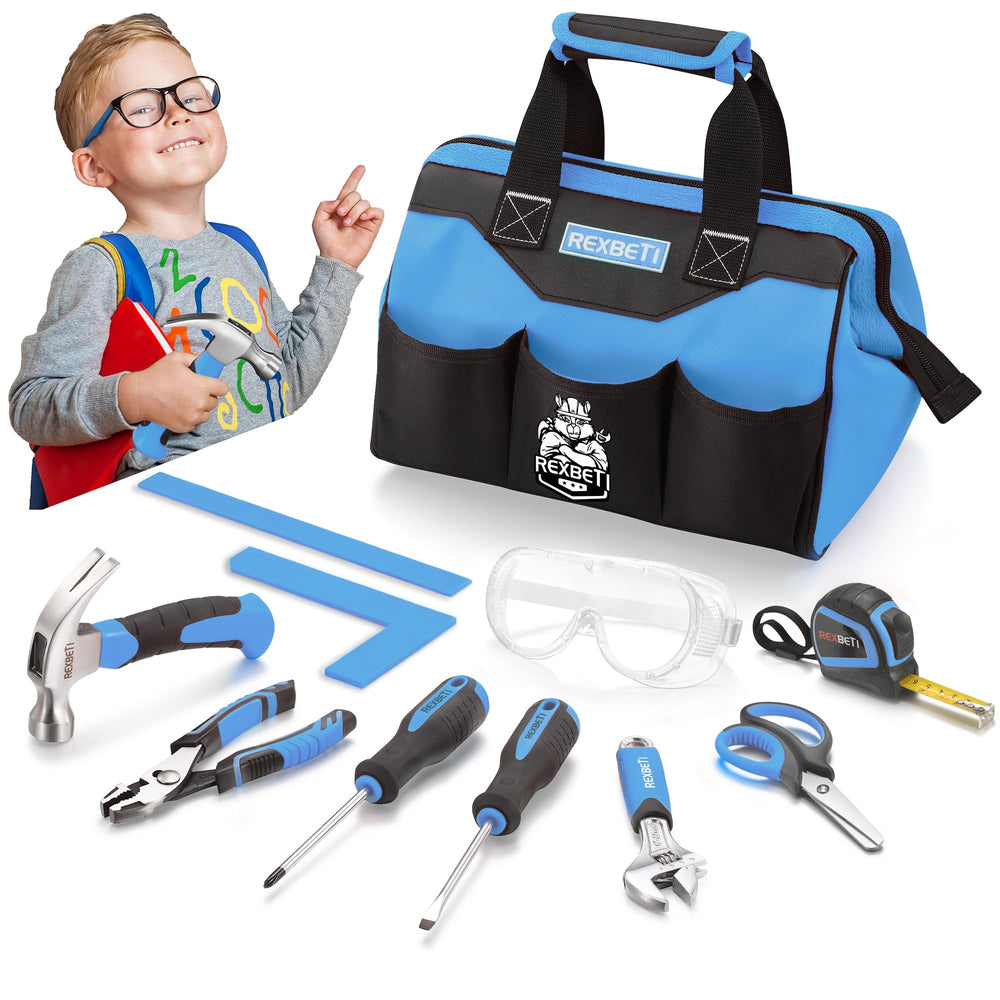 REXBETI kids tool set hammer for learning real tasks at home