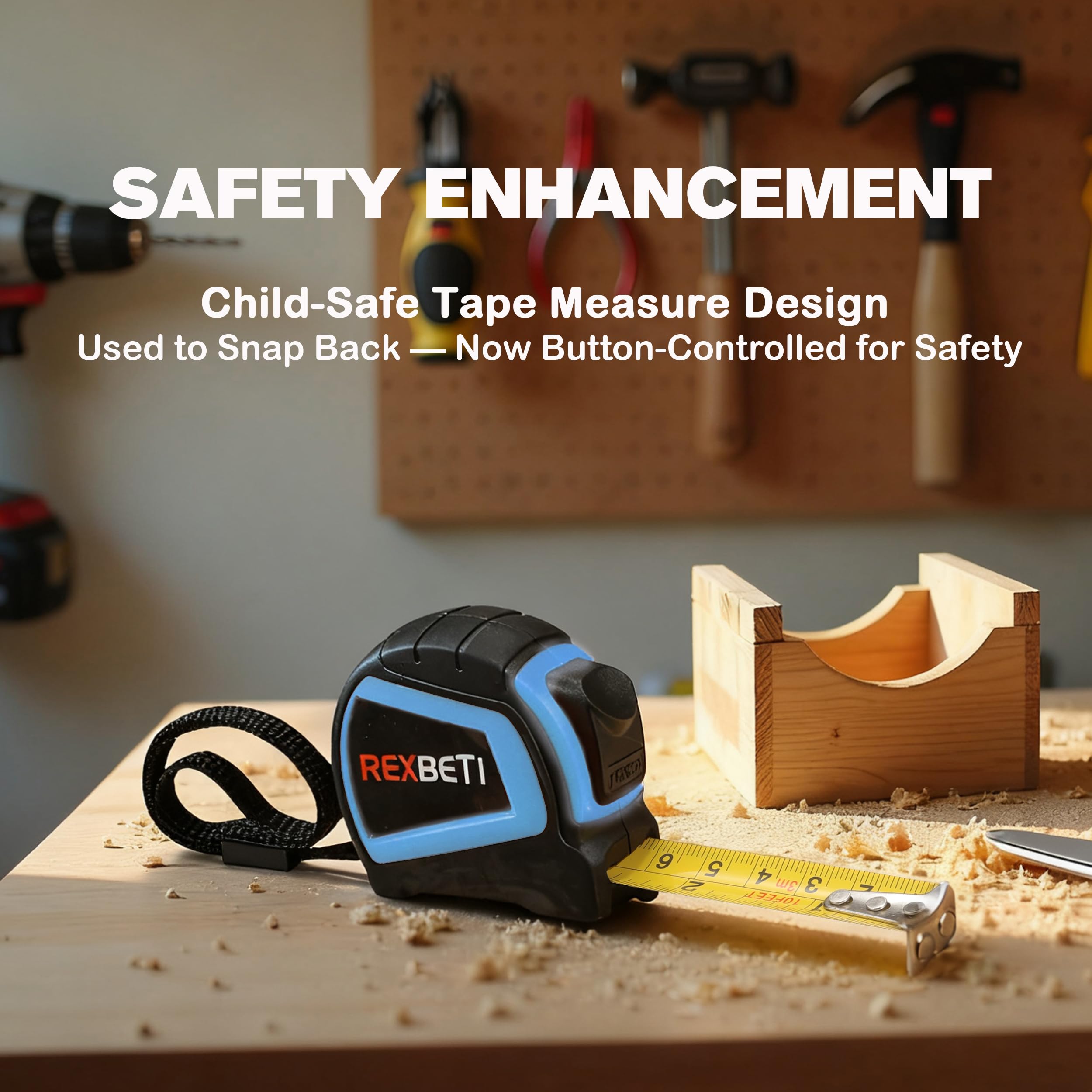 REXBETI kids tool set safety goggles protect eyes during projects