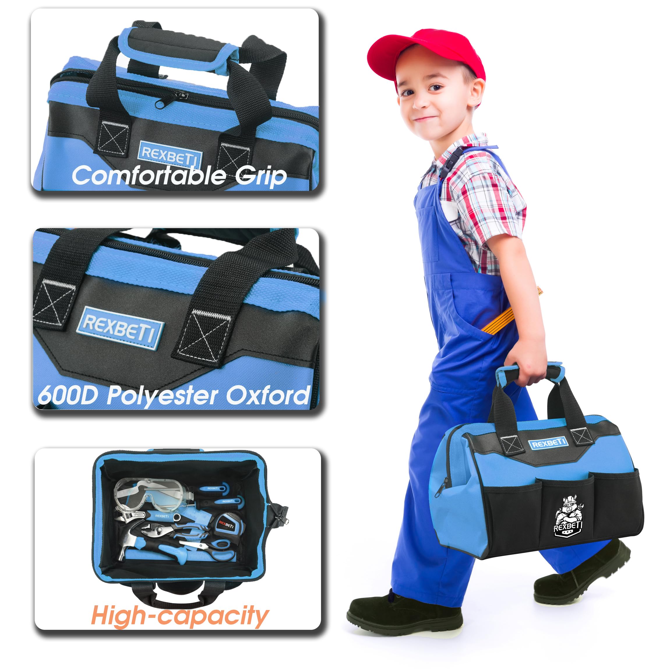 REXBETI kids tool set tape measure helps plan simple DIY projects