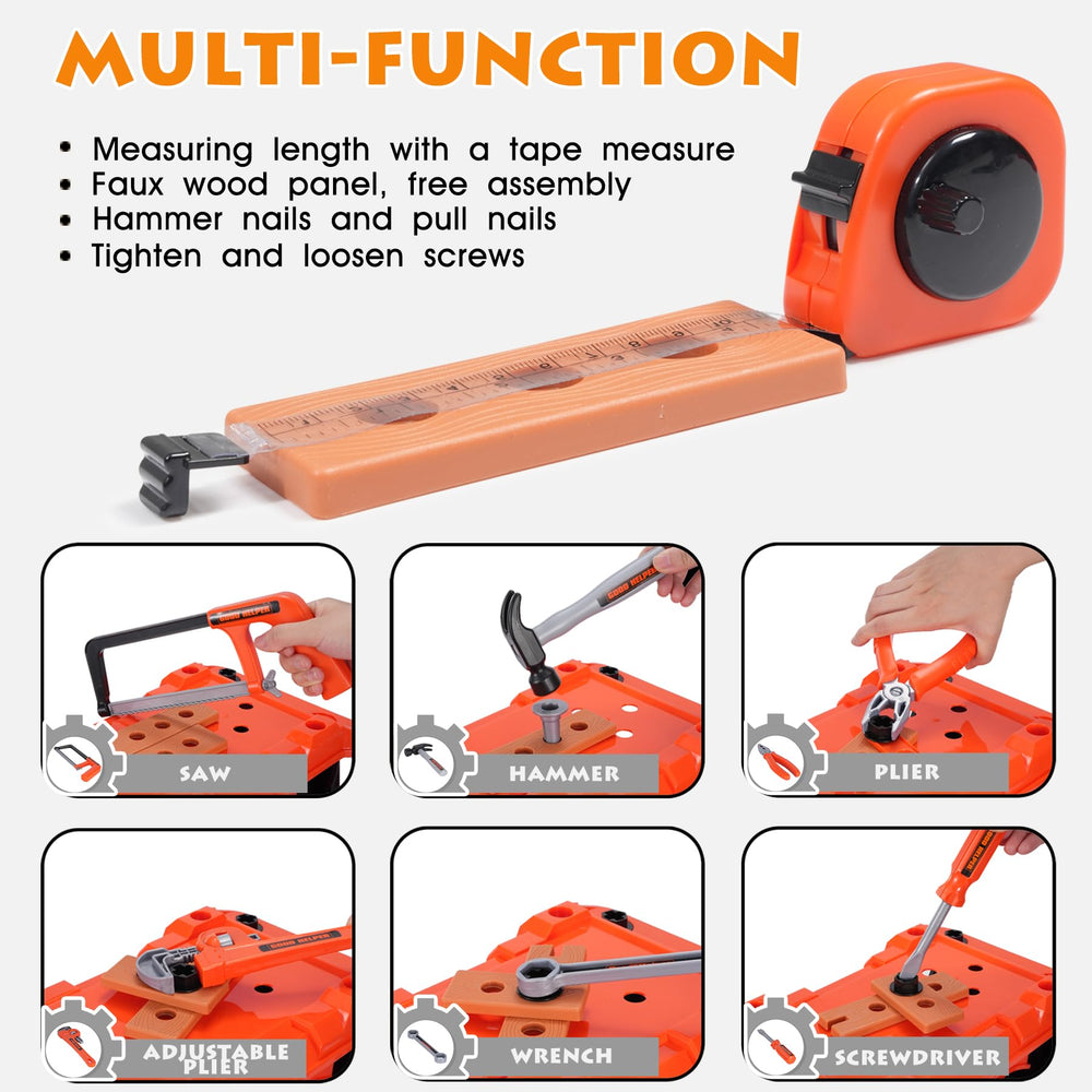 REXBETI measuring tape feature for pretend construction