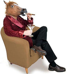 REYINL Kingmys latex horse head mask eyes detail for expressive roleplay