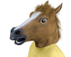 REYINL Kingmys latex horse head mask mane detail enhances authentic look