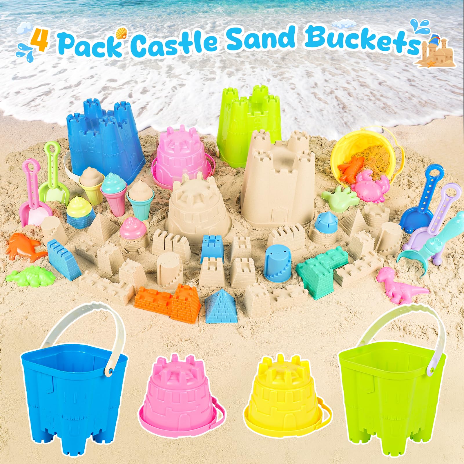 REZUCREY sand shovels and tools for precise sand shaping and play