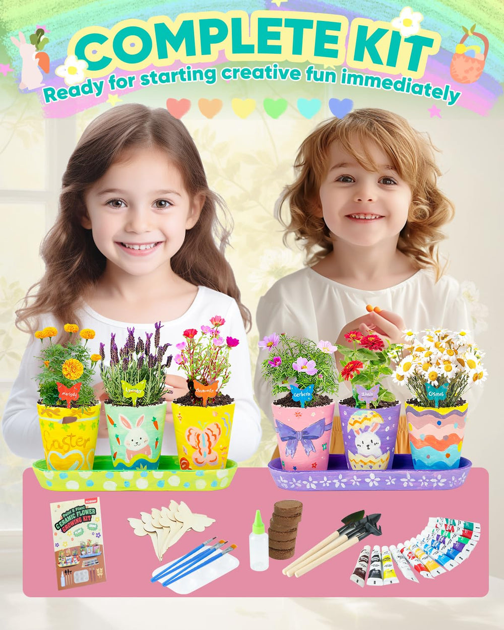 RGBDOT Kids Gardening Set gift-pack packaging ideal for birthdays and holidays