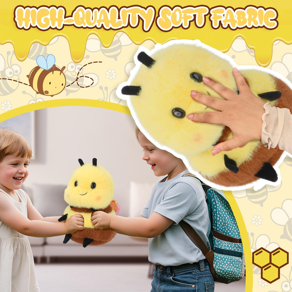 RHHSSE Bee stuffed animal ready for gifting and brightening moments.