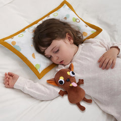 RHHSSE Chihuahua Plush kid hugging moment displaying comforting charm