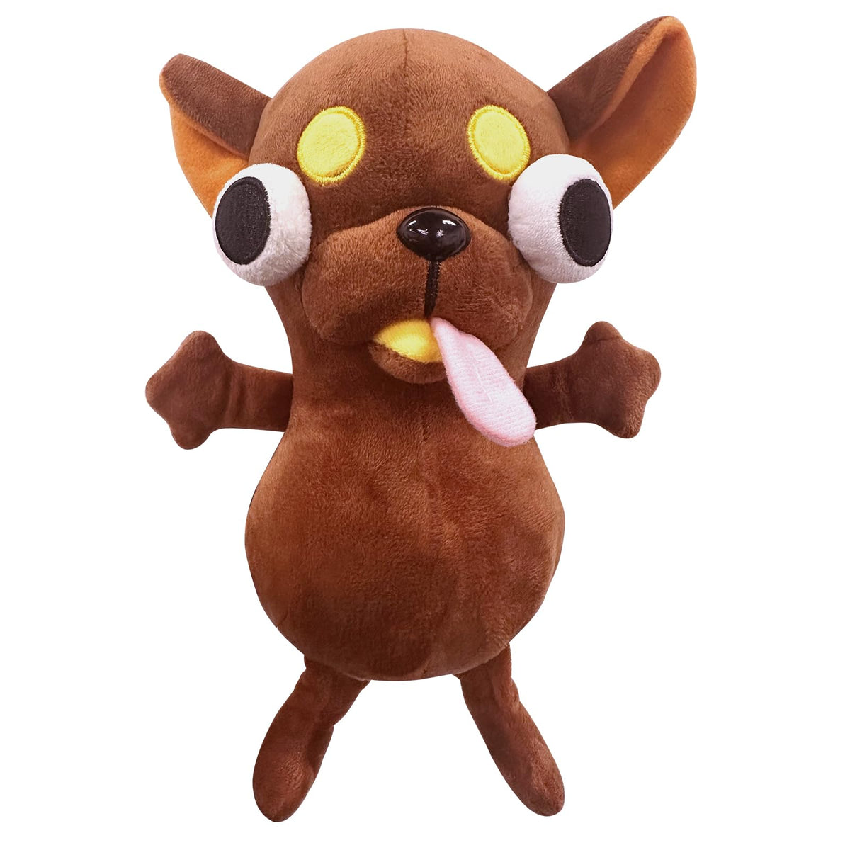 RHHSSE Chihuahua plush front view with big eyes for playful desk humor and mood lift