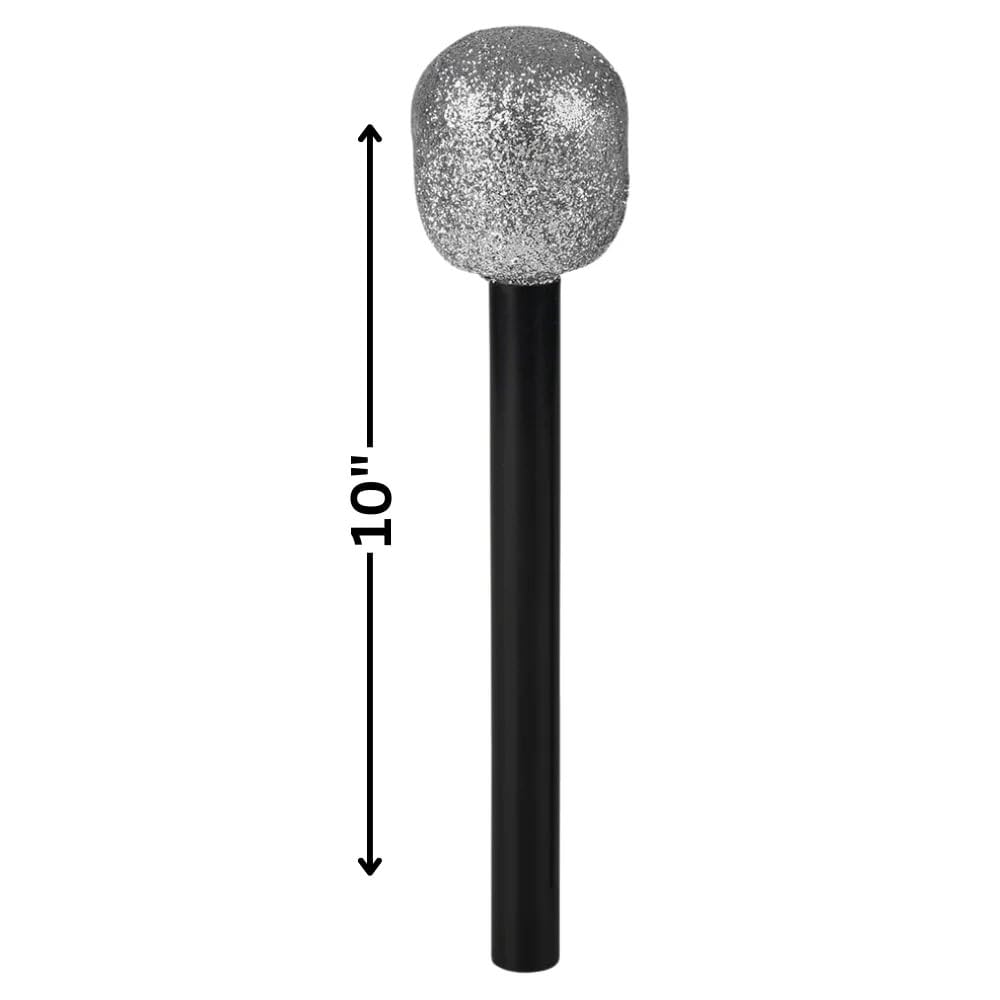 Rhode Island Novelty glitter microphone child singing supports confidence during pretend shows.