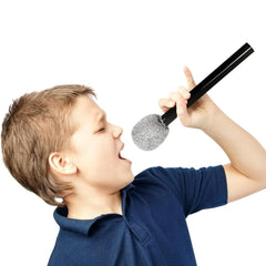 Rhode Island Novelty glitter microphone packaging ready for gifting occasions.