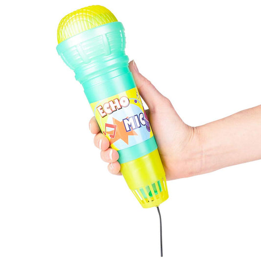 Rhode Island Novelty 10-inch Echo Microphone in use for karaoke fun.