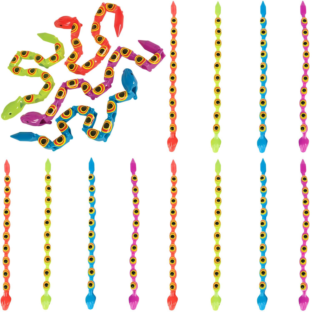 Rhode Island Novelty 15in red jointed snake coil for playful learning