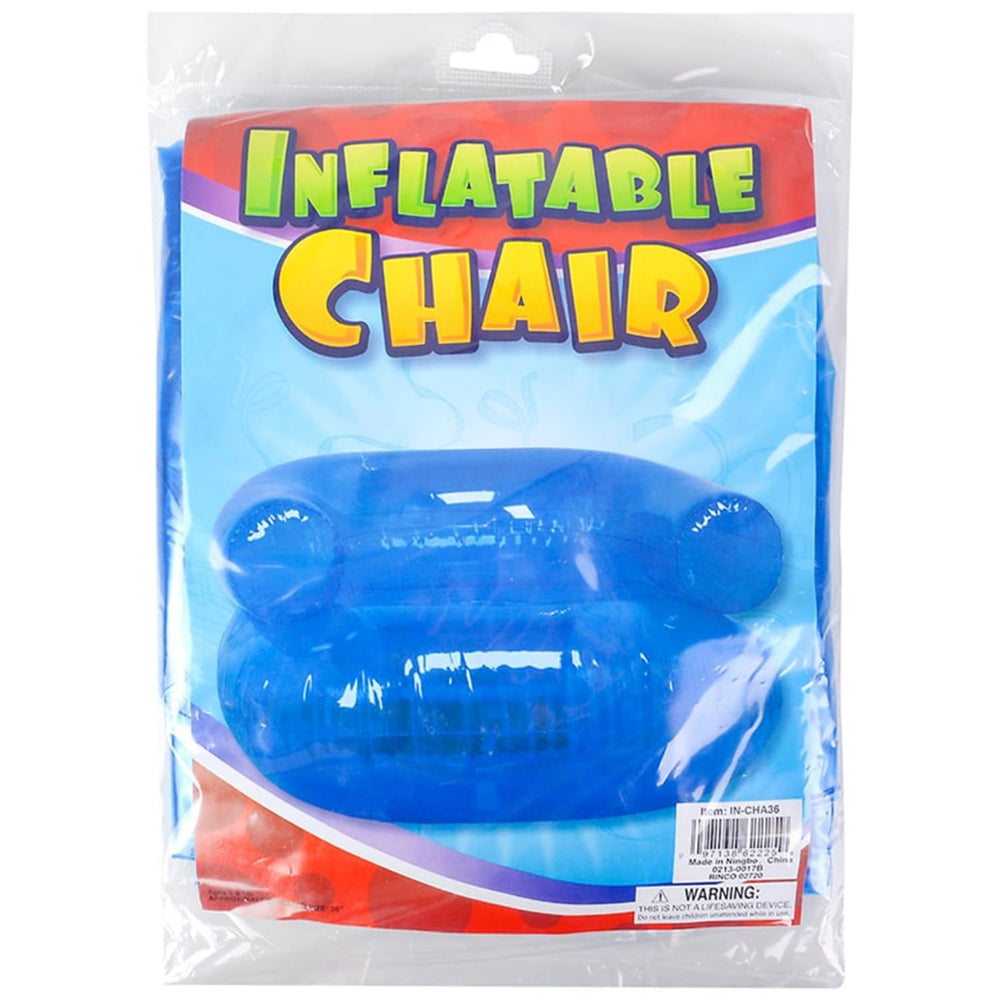 Rhode Island Novelty 36-inch inflatable chair suitable for ages 3+ with playful use.