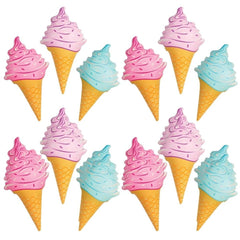 Rhode Island Novelty 36-inch inflatable ice cream cones add playful poolside fun.