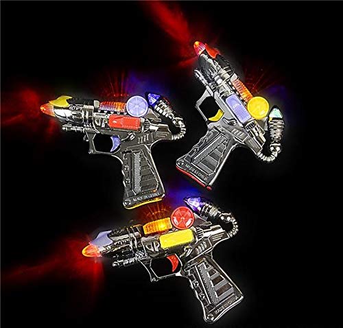 Rhode Island Novelty 7in Light Blaster Gun side view ideal for nighttime play and events.