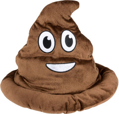 Rhode Island Novelty brown emoticon poop hat adds playful humor to parties