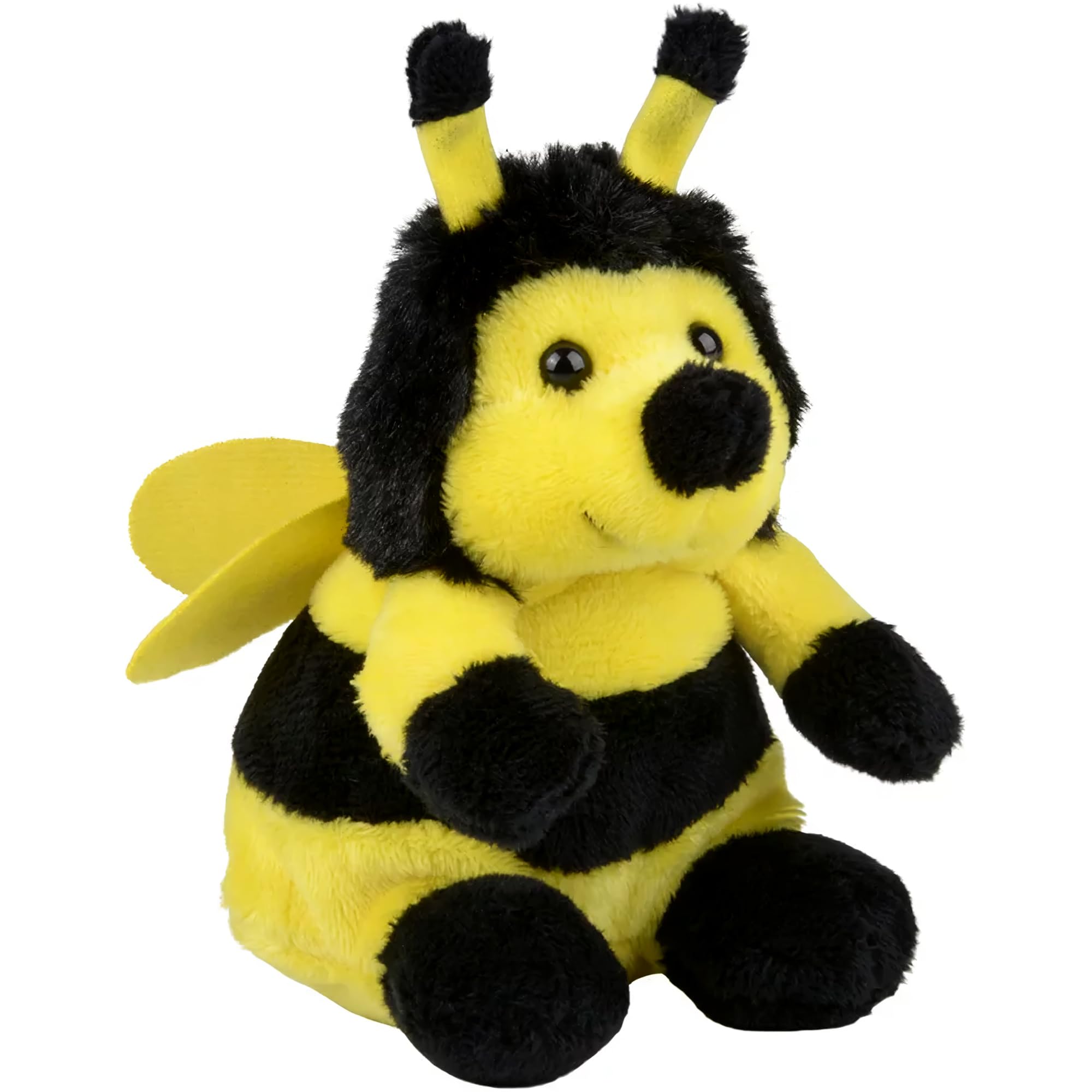 Rhode Island Novelty Bumble Bee plush front view, soft cuddle companion