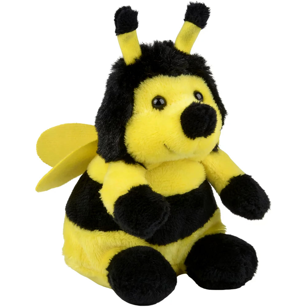 Rhode Island Novelty Bumble Bee plush front view, soft cuddle companion