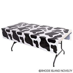 Rhode Island Novelty cow print tablecloth, outdoor-friendly party décor
