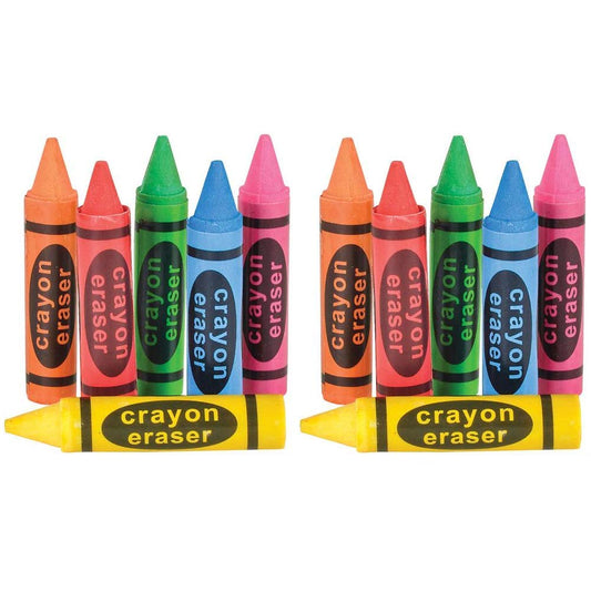 Rhode Island Novelty blue crayon eraser, a playful desk tool for quick corrections.