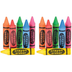 Rhode Island Novelty blue crayon eraser, a playful desk tool for quick corrections.