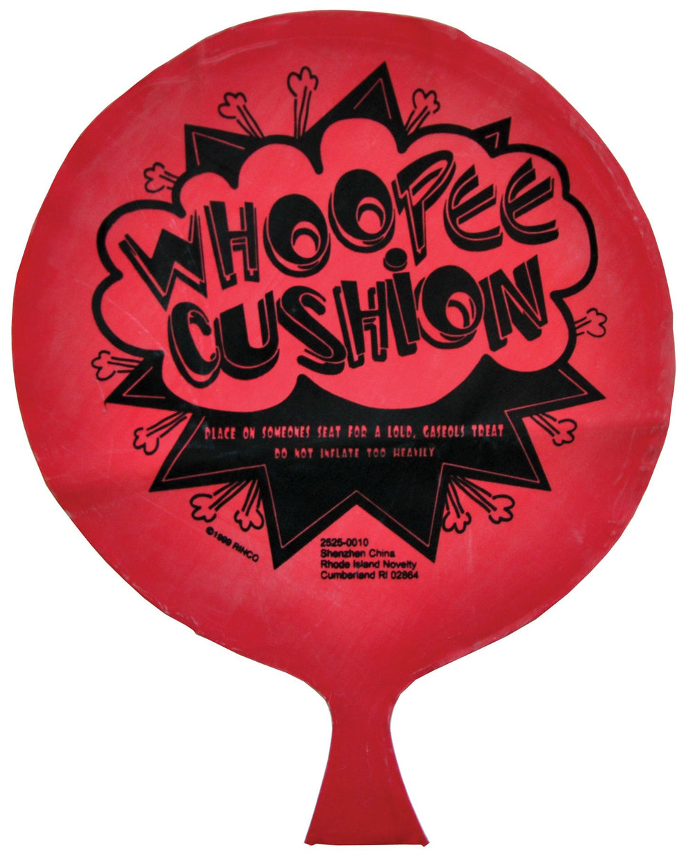 Rhode Island Novelty Whoopee Cushion close-up highlighting the classic prank sound for parties