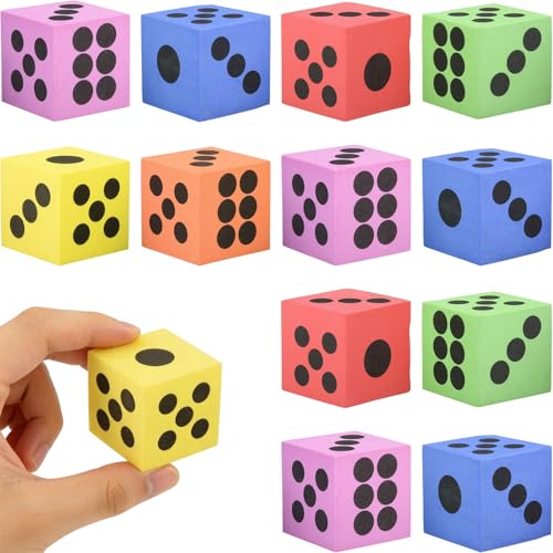 Rhode Island Novelty giant red foam dice 1.5-inch for outdoor play