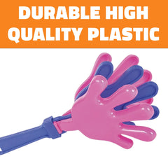 Rhode Island Novelty hand clapper party favor sparks celebrations at gatherings.