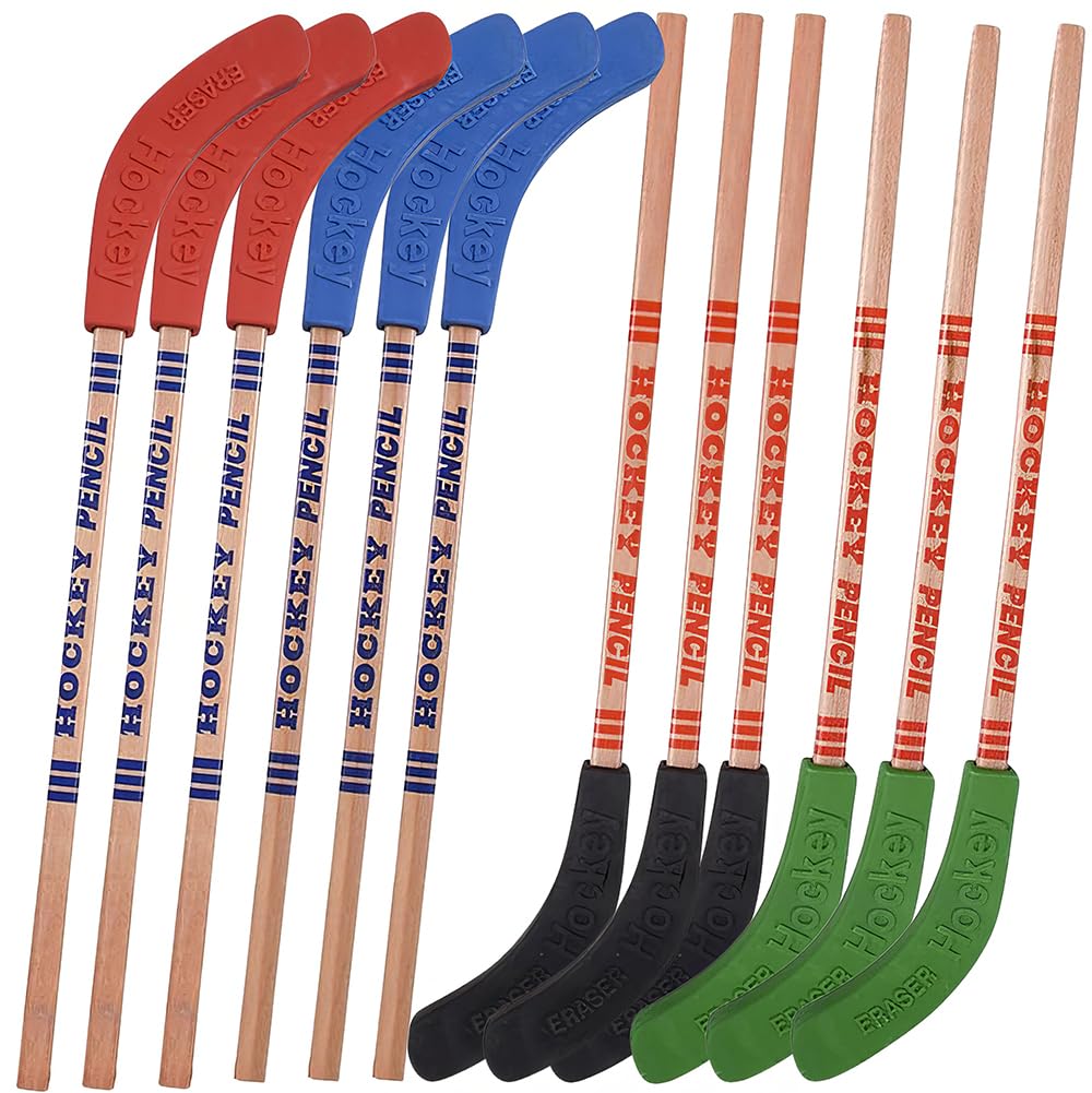 Rhode Island Novelty hockey stick pencils pack for playful doodling and school notes.