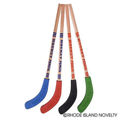 Rhode Island Novelty hockey stick pencils ideal for slapshot diagrams and quick reminders.