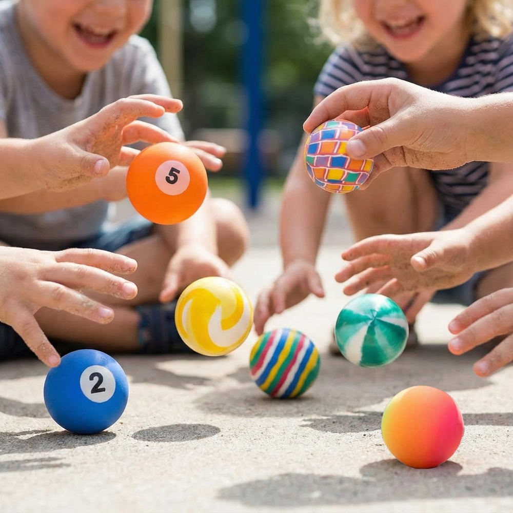 Rhode Island Novelty kids recreation balls 38mm hi-bounce for gym time.