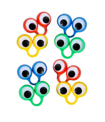 Rhode Island Novelty large eye finger puppets for storytelling and playful puppet shows.