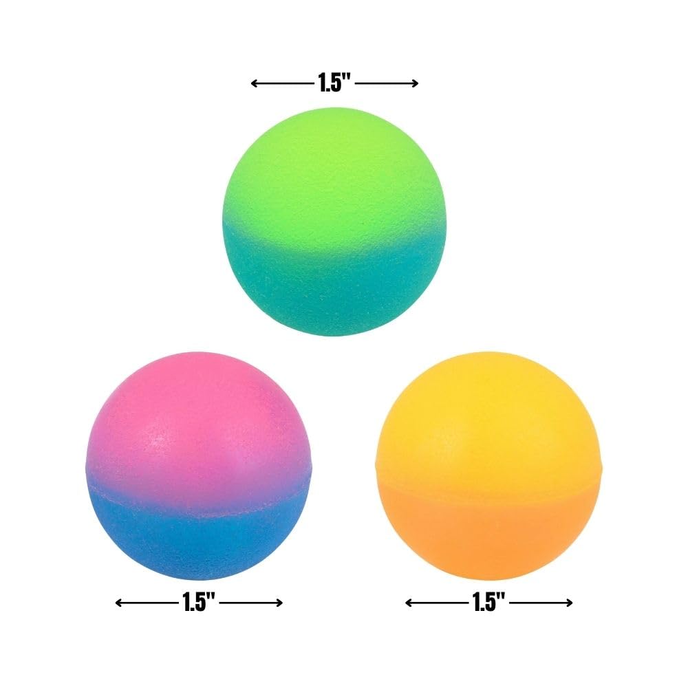 Rhode Island Novelty multicolor icy bounce ball highlights vibrant colors for active games.