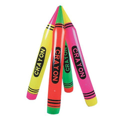 Rhode Island Novelty neon crayon inflate 44 inch, ideal as a vibrant pool party photo prop