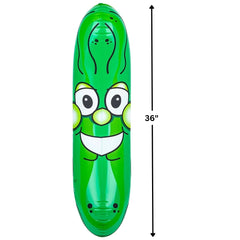 Rhode Island Novelty inflatable pickle used as a playful photo prop.